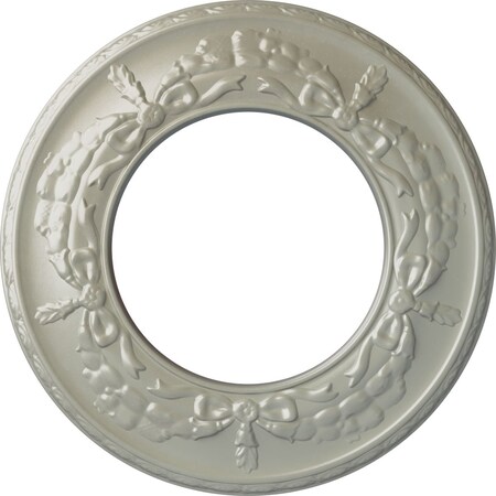 Ekena Millwork Salem Ceiling Medallion (Fits Canopies up to 7 1/8"), 13 1/4"OD x 7 1/8"ID x 7/8"P, Flash Copper CM13SAFCS